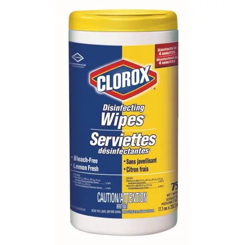 [1292] Lemon Disinfectant Wipes - 75/Bottle