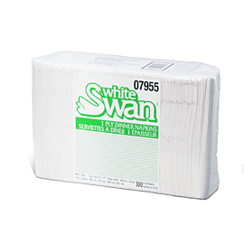 [7955] White Swan® 1-Ply Dinner, 8 Fold 