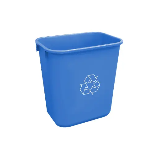 [2956-06] 26 L Soft Wastebaskets Recycling Blue